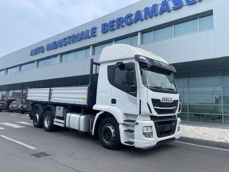 IVECO STRALIS 420CV TRE ASSI RIBALTABILE TRE LATI NUOVO - AUTO INDUSTRIALE BERGAMASCA