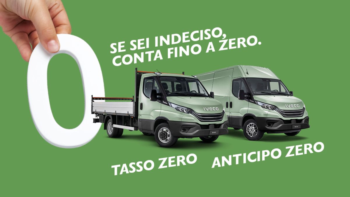 Tasso 0% su Daily Cabinato e anticipo zero su Daily Furgone - AUTO INDUSTRIALE BERGAMASCA